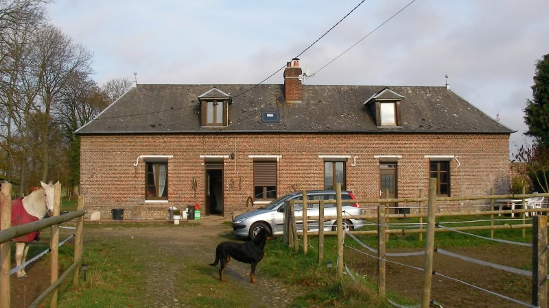Corps de ferme à vendre Amfreville les Champs, entre Rouen et la côte, 76, Pays de Caux, à proximité d'Yvetot sur 1,95 hectares